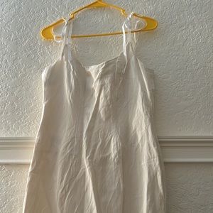 Vintage express mini corset mold dress with ribbon ties